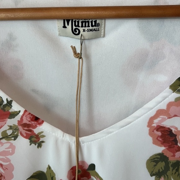 Show Me Your Mumu Floral Rosie Posie Birdie Ruffle Dress, Size XS NWT - Picture 3 of 5